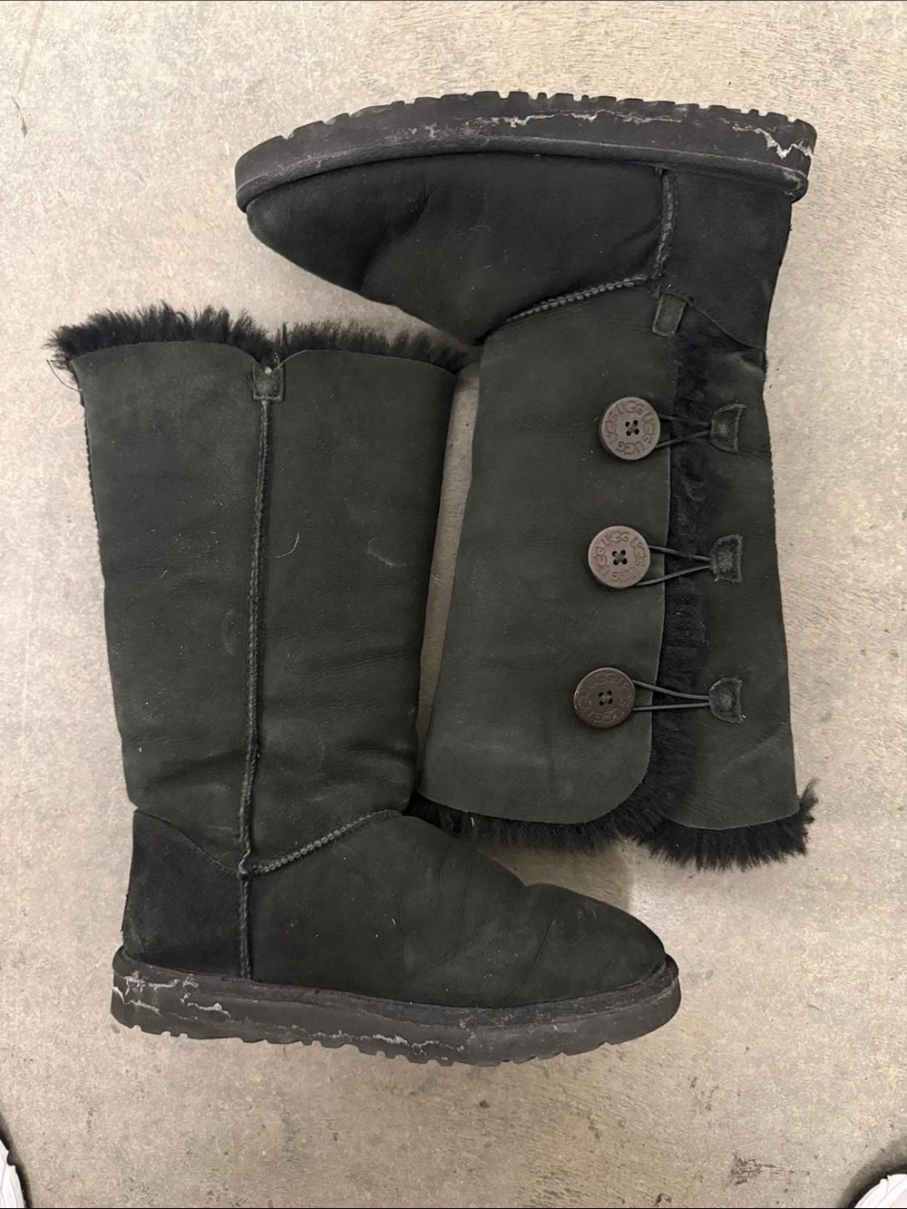 UGG Black Tall Shearling-Lined Women's Winter Boots